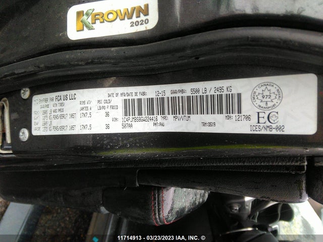 1C4PJMBS8GW224416 Jeep Cherokee Trailhawk