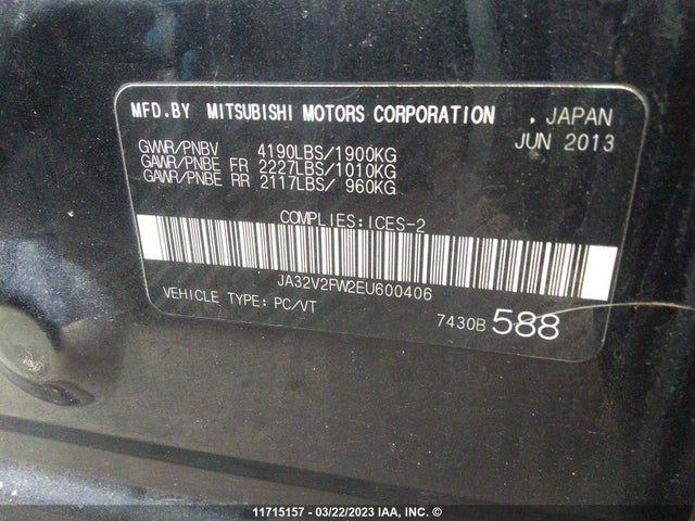 JA32V2FW2EU600406 Mitsubishi Lancer Se