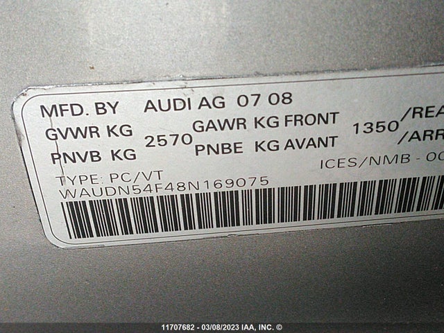 WAUDN54F48N169075 Audi S6 Quattro