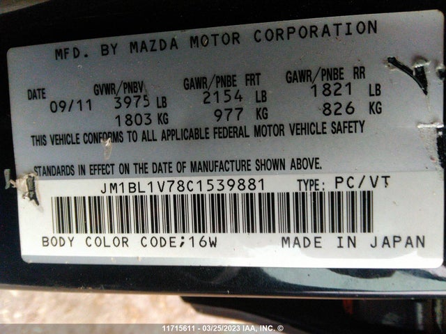 Mazda 3 I 2012 JM1BL1V78C1539881 Image 10