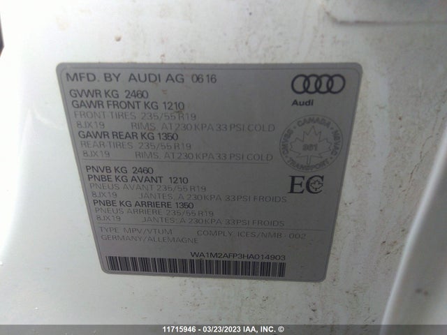 WA1M2AFP3HA014903 Audi Q5