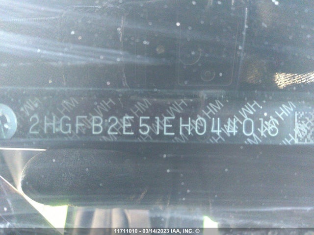 Honda Civic Lx 2014 2HGFB2E51EH044016 Image 10