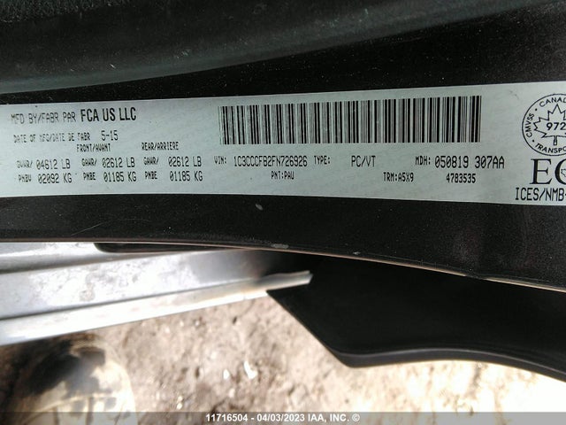 Chrysler 200 LX 2015 1C3CCCFB2FN726926 Image 9