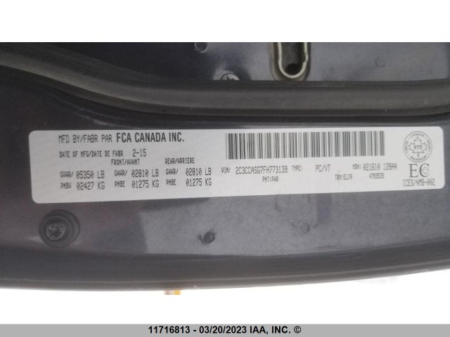 2C3CCASG7FH773139 Chrysler 300c Platinum