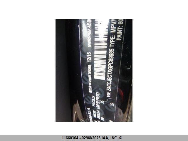 Jeep Renegade 2016 ZACCJBCTXGPC89985 Image 9