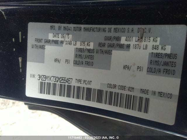 Mazda 3 SPORT 2016 3MZBM1K73GM255467 Image 9