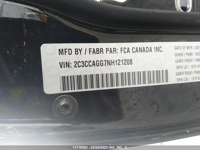 2C3CCAGG7NH121208 Chrysler 300 S