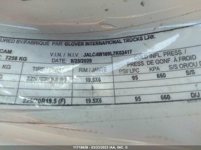 Isuzu Npr Hd 2020 JALC4W169L7K02417 Image 9