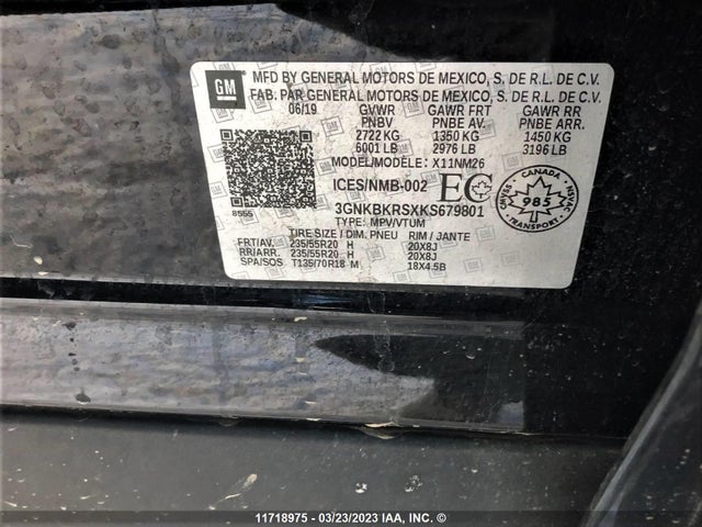 Chevrolet Blazer Premier 2019 3GNKBKRSXKS679801 Image 4
