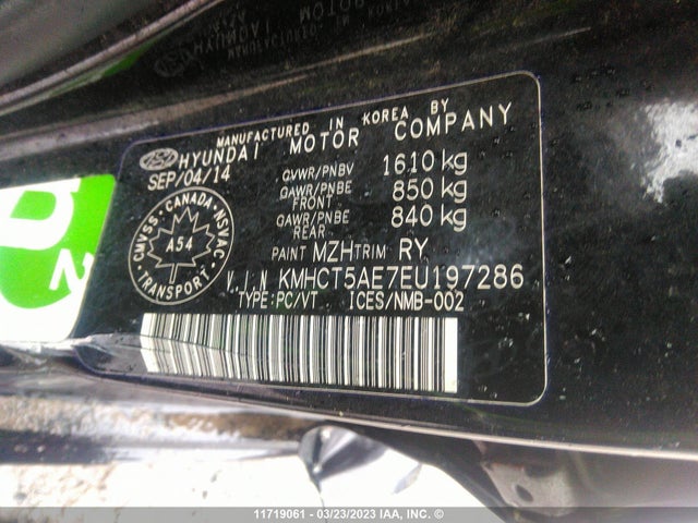 Hyundai Accent Gls/gs 2014 KMHCT5AE7EU197286 Image 9