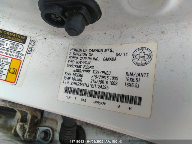 Honda CR-V LX 2014 2HKRM4H31EH124595 Image 10