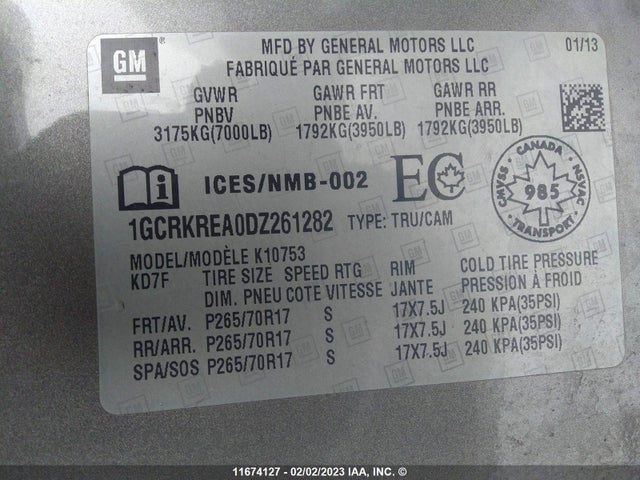 Chevrolet Silverado K1500 Ls 2013 1GCRKREA0DZ261282 Image 10