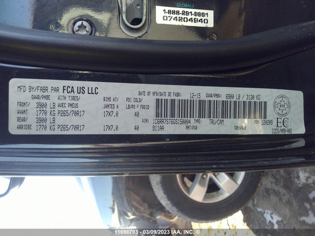 1C6RR7ST6GS150004 RAM 1500 St
