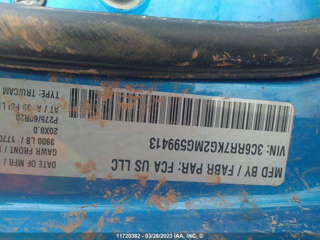 3C6RR7KG2MG599413 RAM 1500 Classic Tradesman