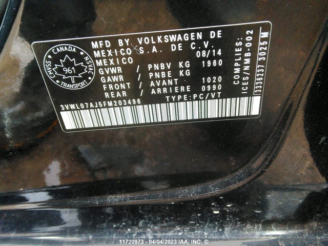 Volkswagen JETTA SEL 2015 3VWL07AJ5FM203496 Image 10