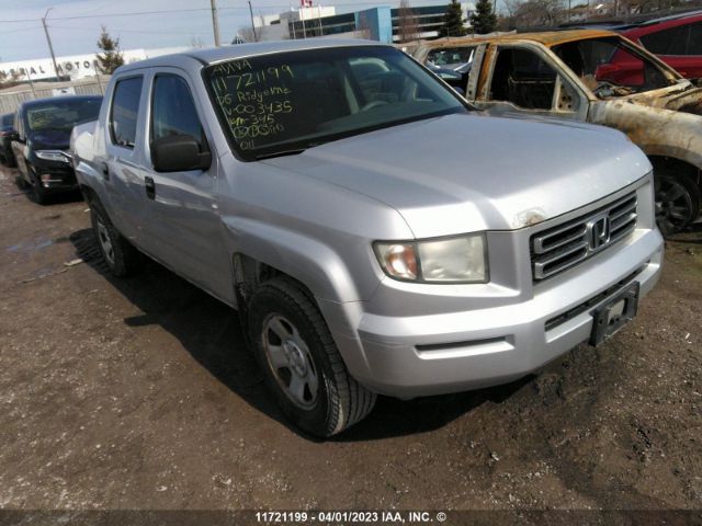 Auction sale of the 2006 Honda Ridgeline Rts, vin: 2HJYK16486H003435, lot number: 11721199