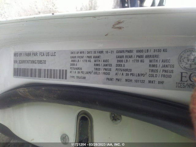 3C6RR7KTXMG708570 RAM 1500 Classic Tradesman