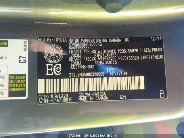 2T2JZMDA9NC328868 Lexus RX 350