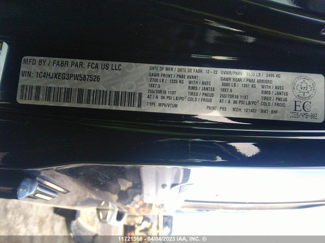 1C4HJXEG3PW587526 Jeep TJ