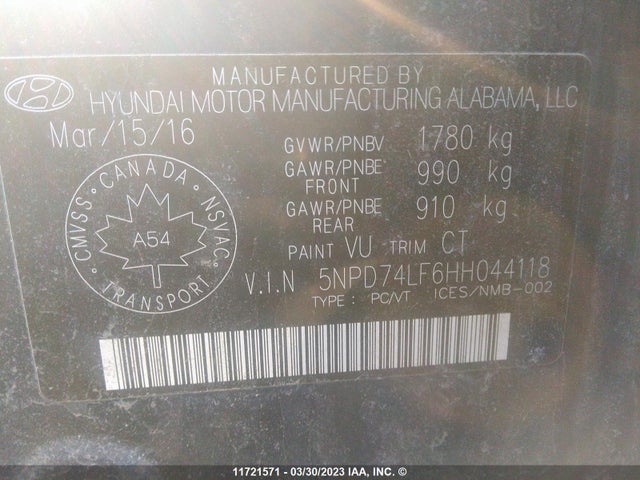 Hyundai ELANTRA SE 2017 5NPD74LF6HH044118 Image 10