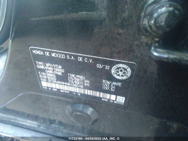 Honda HR-V 2022 3CZRU6H94NM106046 Image 10