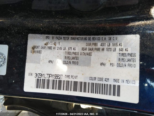 Mazda 3 TOURING 2015 3MZBM1L73FM196627 Image 11