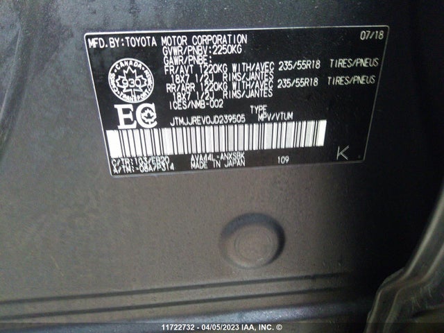 Toyota Rav4 Hv Se 2018 JTMJJREV0JD239505 Image 10