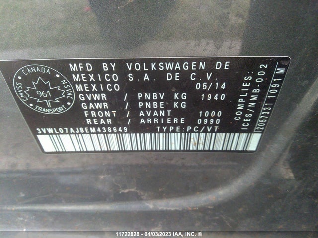 Volkswagen JETTA SEL 2014 3VWL07AJ8EM438649 Image 10