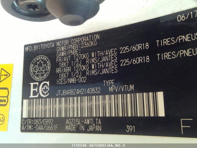 JTJBARBZ4H2140832 Lexus Nx 200t/base/f Sport