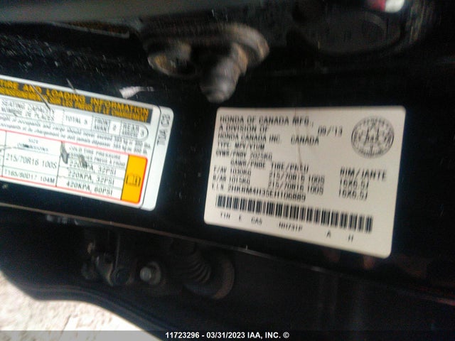 Honda CR-V LX 2014 2HKRM4H35EH106889 Image 9