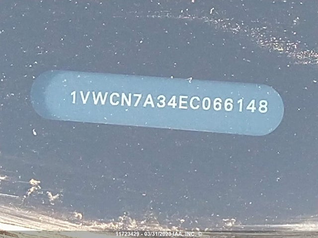 1VWCN7A34EC066148 Volkswagen PASSAT SEL