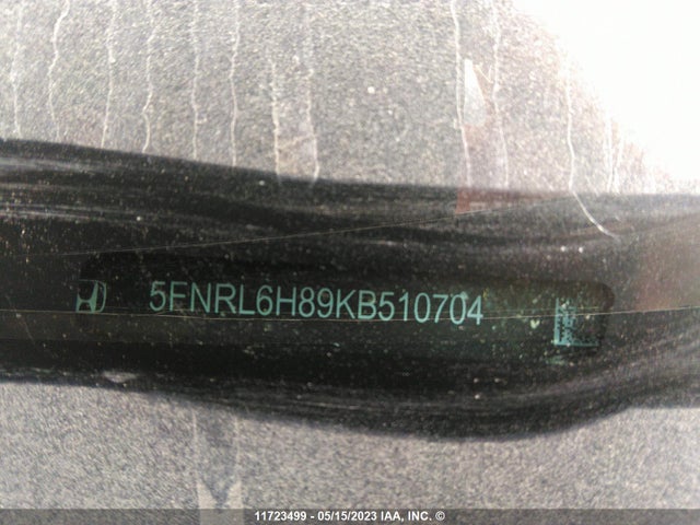 Honda Odyssey Touring 2019 5FNRL6H89KB510704 Image 9