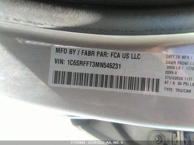 RAM 1500 Big Horn/lone Star 2021 1C6SRFFT3MN546231 Image 10