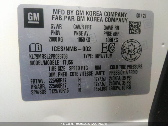 Chevrolet Trailblazer Lt 2023 KL79MRSL2PB028708 Image 10