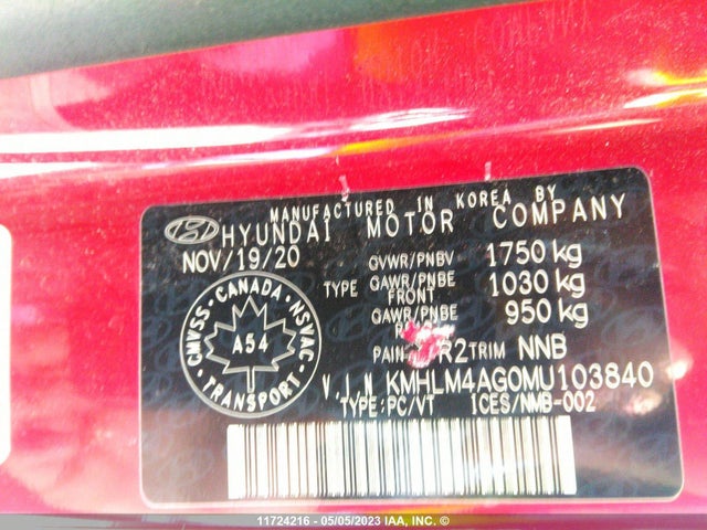 Hyundai ELANTRA SEL 2021 KMHLM4AG0MU103840 Image 11