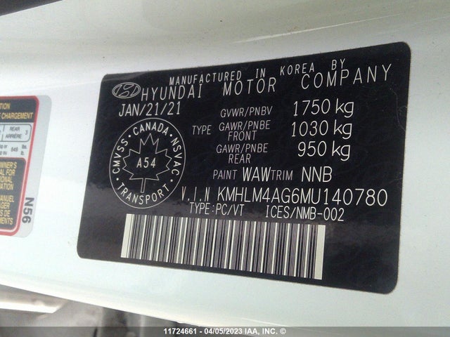 Hyundai Elantra Preferred 2021 KMHLM4AG6MU140780 Image 10