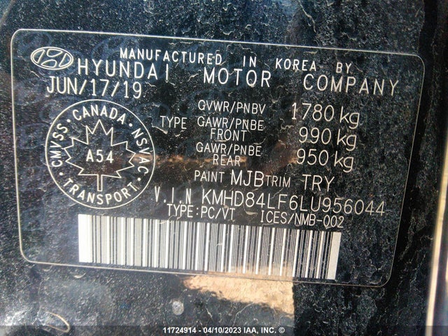 Hyundai Elantra Preferred W 2020 KMHD84LF6LU956044 Image 9
