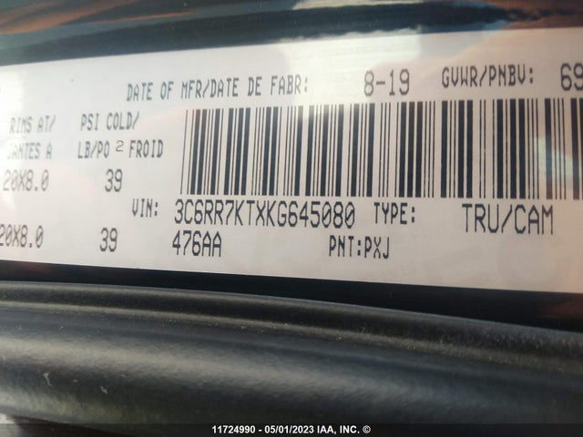 3C6RR7KTXKG645080 RAM 1500 Classic Express
