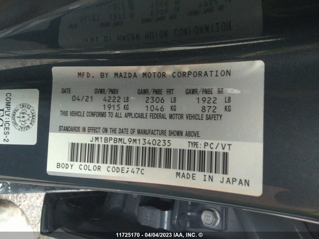 Mazda 3 Premium 2021 JM1BPBML9M1340235 Image 9
