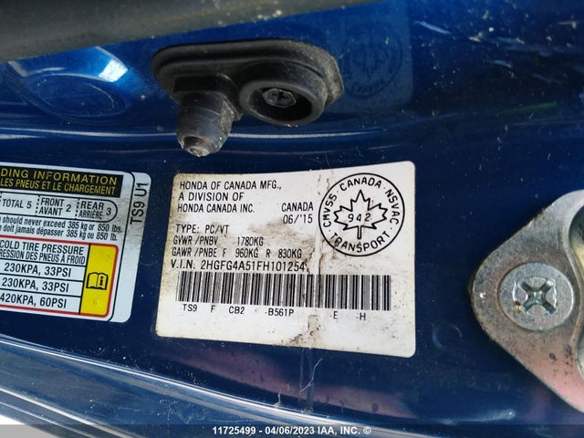 Honda CIVIC SI 2015 2HGFG4A51FH101254 Image 9
