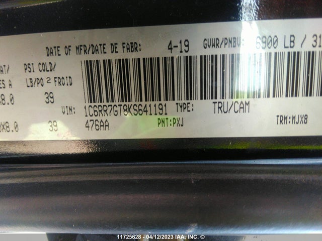 RAM 1500 Classic Slt 2019 1C6RR7GT8KS641191 Image 10
