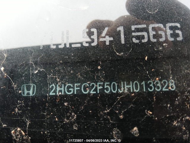 Honda Civic Lx 2018 2HGFC2F50JH013328 Image 9