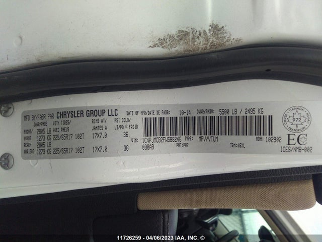 1C4PJMCB2FW588246 Jeep Cherokee Latitude