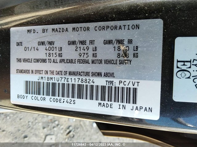 Mazda 3 SPORT 2014 JM1BM1U77E1178824 Image 10