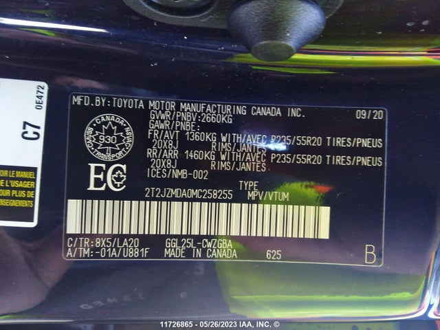 2T2JZMDA0MC258255 Lexus RX 350