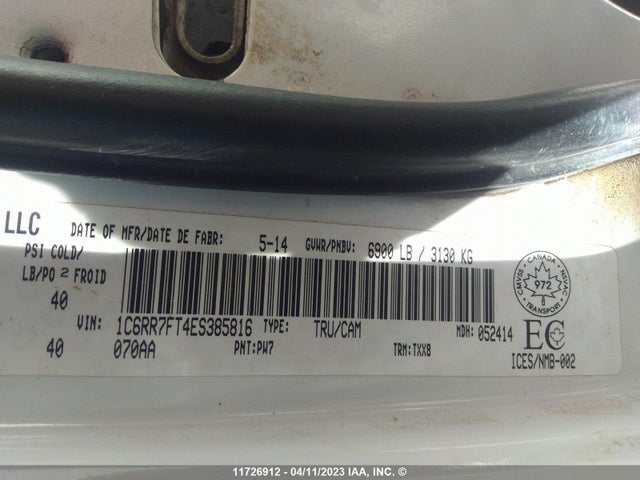 1C6RR7FT4ES385816 RAM 1500 St