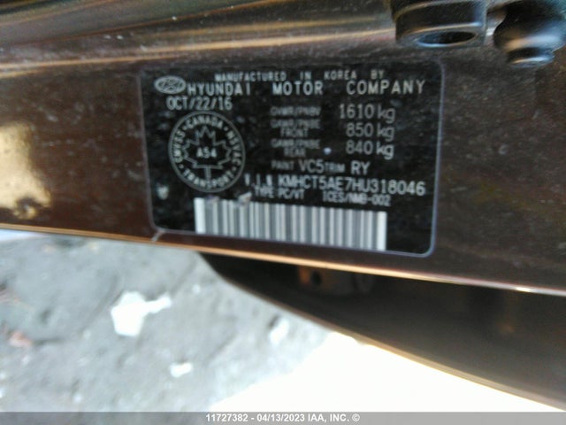 Hyundai ACCENT SE 2017 KMHCT5AE7HU318046 Image 10