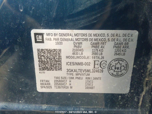 GMC Terrain Sle 2021 3GKALTEV5ML324639 Image 9