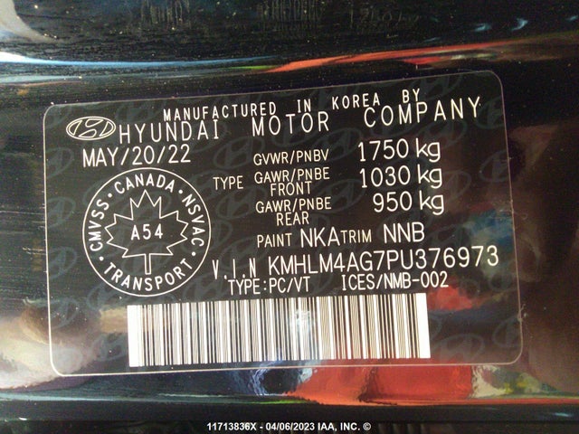 Hyundai ELANTRA SEL 2023 KMHLM4AG7PU376973 Image 10
