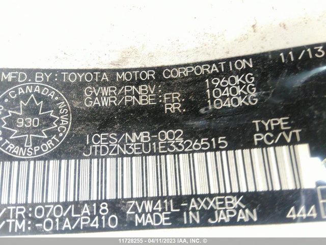 Toyota PRIUS V 2014 JTDZN3EU1E3326515 Image 10
